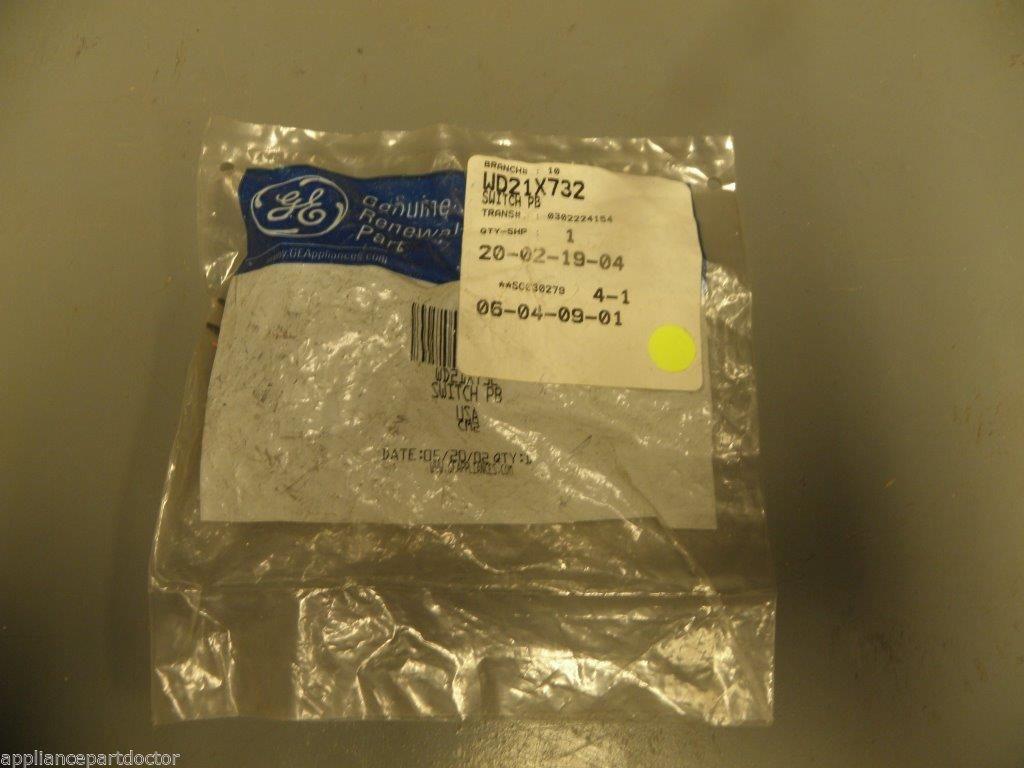 GE Dishwasher Pushbutton Switch WD21X732 NEW IN BOX GE Dishwasher Pushbutton Switch WD21X732 NEW IN BOX